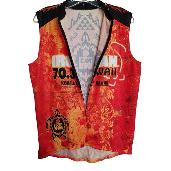 Ironman Triathlon 70.3 Kohala Coast Hawaii Cycling Tank Top Jersey Size Large - Picture 4 of 10